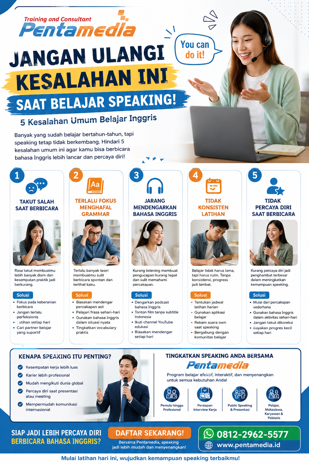 5 Kesalahan Umum Belajar Inggris yang Membuat Kemampuan Speaking Sulit Berkembang